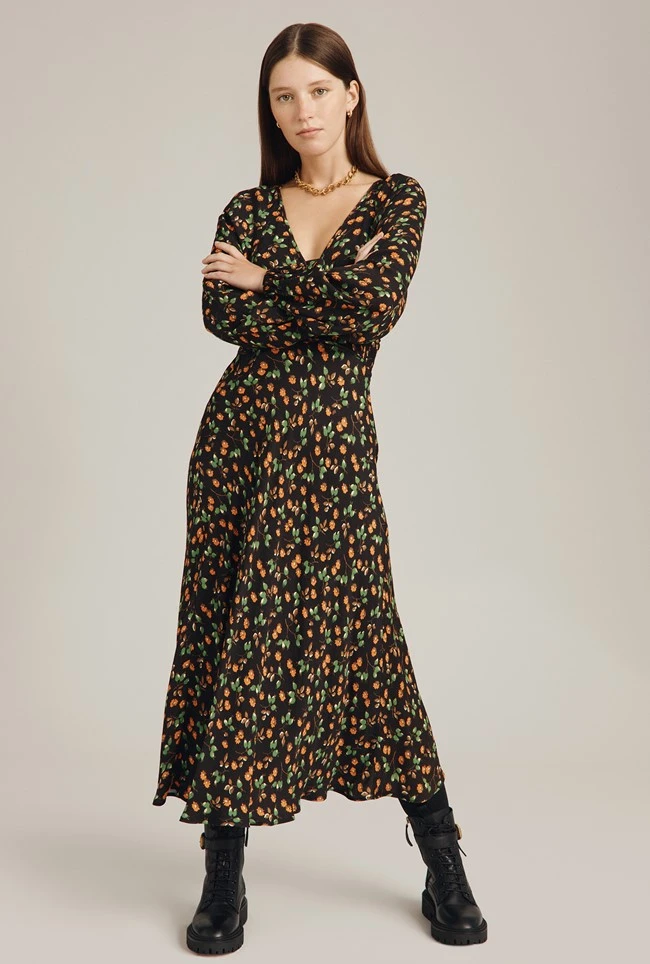 Marlow Dress Black Floral - Image 2