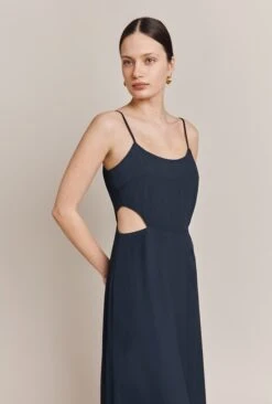 Lila Midi Dress Navy