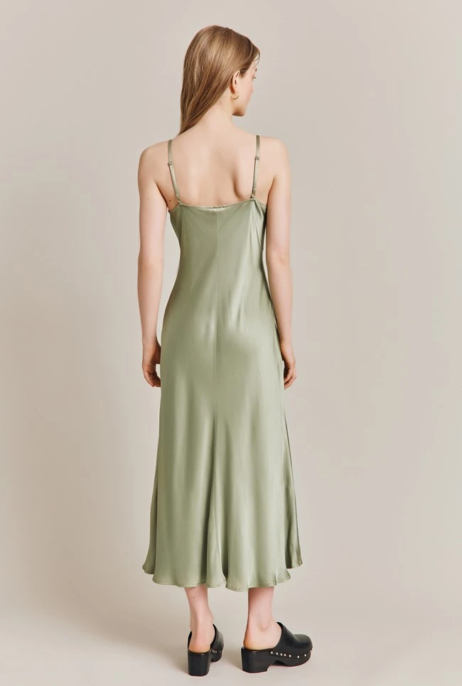 Jada Satin Midi Dress Willow - Image 4