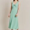Trixie Crepe Midi Dress