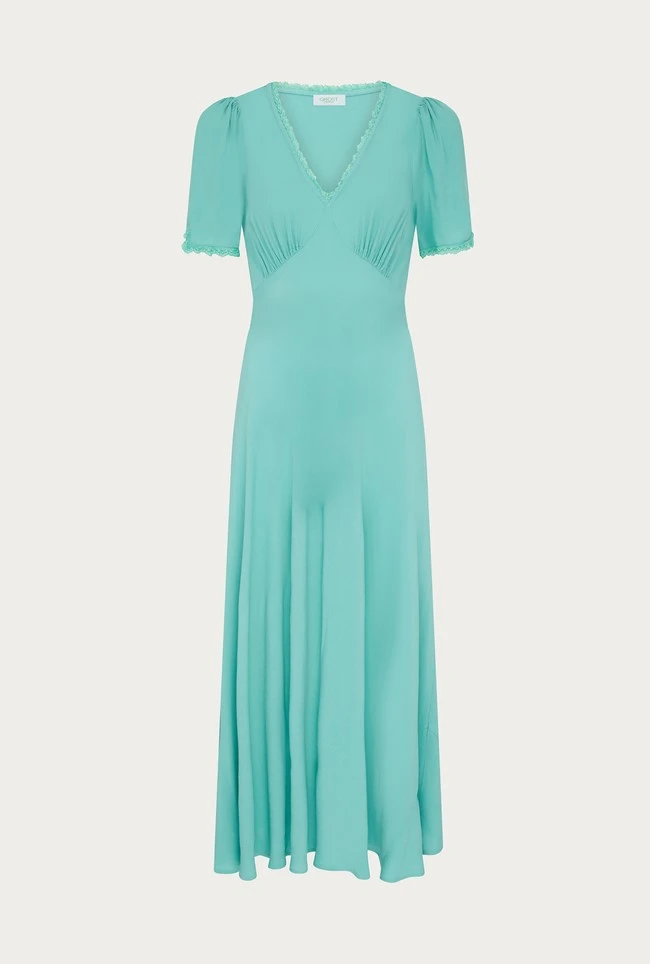 Victoria Crepe Midi Dress - Image 3