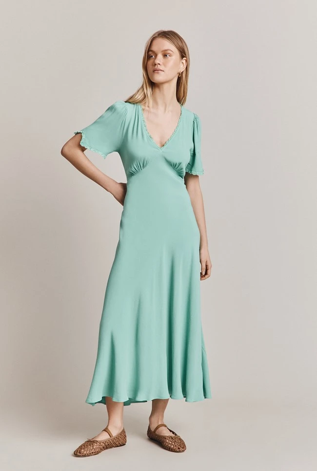 Victoria Crepe Midi Dress - Image 2