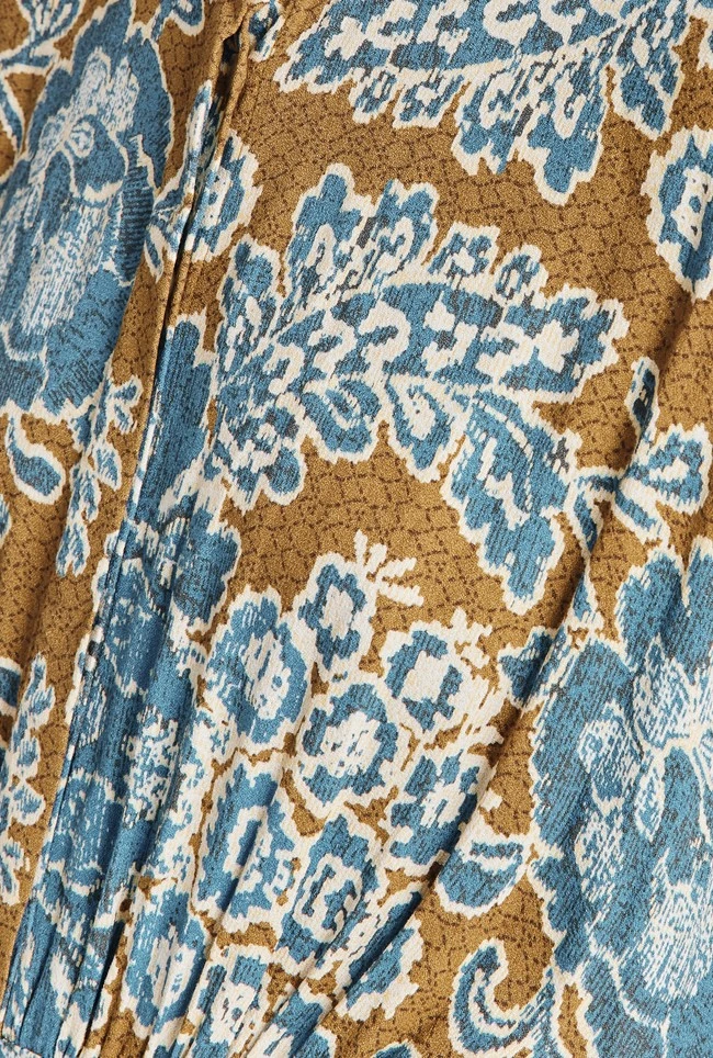 Harriet Crepe Midi Dress Blue Tapestry - Image 6