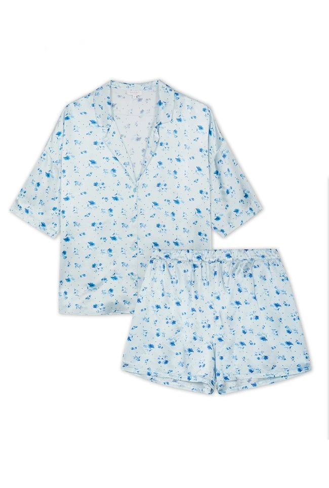 Lucy Satin PJ Set Water Rose - Image 5