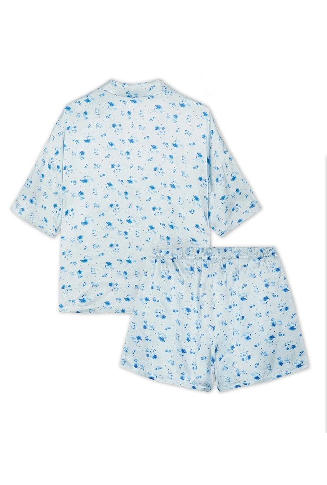 Lucy Satin PJ Set Water Rose - Image 6